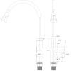 Змішувач для кухні Globus Lux BONN GLB-0203SA-B01