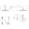 Душова система вбудована  TOPAZ LOFT TLF 32205-H39-C
