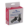 !!Набір кранів кутових кераміка SOLOMON EXCLUSIVE 1/2″X1/2″ 9889 BB (BLACK/BLACK) (комплект2шт.)