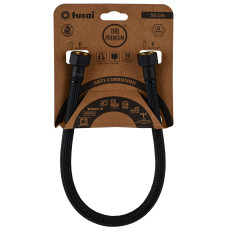 Шланг водяний TUCAI TAQ PREMIUM GRIF 1/2″x1/2″ BВ 0,5м.АНТИКОР. ACB HG-1212-500  (Чорний Мат) 209970