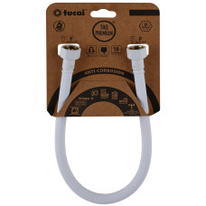 Шланг водяний TUCAI TAQ PREMIUM GRIF 1/2″x1/2″ BВ 0,3м.АНТИКОР. ACB HG-1212-300  (Білий Мат) 209971