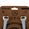 Шланг водяний TUCAI TAQ PREMIUM GRIF 1/2″x1/2″ BВ 0,3м.АНТИКОР. ACB HG-1212-300  (Білий Мат) 209971