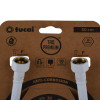 Шланг водяний TUCAI TAQ PREMIUM GRIF 1/2″x1/2″ BВ 0,5м.АНТИКОР. ACB HG-1212-500  (Білий Мат) 209973