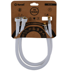 Шланг для змішувача TUCAI TAQ PREMIUM GRIF М10х1/2″ 0,5м. АНТИКОР. AСB ПАРА (Білий Мат) 209967