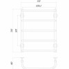 Рушникосушарка UNIO LS ЕU 700-500-5 Драбинка Скоба електро