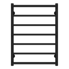 Рушникосушарка водяна Ladder П7 500х700 Deffi нержавіюча сталь (Чорний, Нижнє підключення)