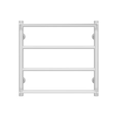 Рушникосушарка водяна Ladder П4 400х500 Deffi нержавіюча сталь (Білий, Бокове праве підключення)