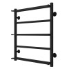 Рушникосушарка водяна Ladder П5 500х600 Deffi нержавіюча сталь (Чорний, Бокове праве підключення)