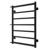 Рушникосушарка водяна Ladder П7 500х700 Deffi нержавіюча сталь (Чорний, Бокове праве підключення)