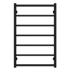 Рушникосушарка водяна Ladder П7 500х800 Deffi нержавіюча сталь (Чорний, Бокове праве підключення)