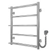 Рушникосушарка електрична Ladder П5 500х600 Deffi нержавіюча сталь (Хром, EF16, Праве підключення)