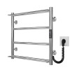 Рушникосушарка електрична Ladder П4 400х500 Deffi нержавіюча сталь (Хром, JD03, Праве підключення)