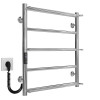 Рушникосушарка електрична Ladder П5 500х600 Deffi нержавіюча сталь (Хром, JD03, Ліве підключення)