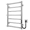 Рушникосушарка електрична Ladder П7 500х700 Deffi нержавіюча сталь (Хром, JD03, Праве підключення)