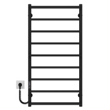 Рушникосушарка електрична Ladder П9 500х1000 Deffi нержавіюча сталь (Чорний, JD03, Ліве підключення)