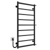 Рушникосушарка електрична Ladder П9 500х1000 Deffi нержавіюча сталь (Чорний, JD03, Ліве підключення)