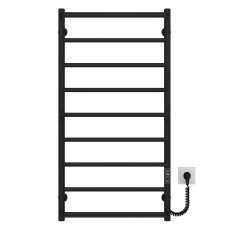 Рушникосушарка електрична Ladder П9 500х1000 Deffi нержавіюча сталь (Чорний, JD03, Праве підключення)