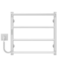 Рушникосушарка електрична Ladder П4 400х500 Deffi нержавіюча сталь (Білий, WD03, Ліве підключення)