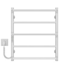 Рушникосушарка електрична Ladder П5 500х600 Deffi нержавіюча сталь (Білий, WD03, Ліве підключення)