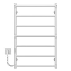 Рушникосушарка електрична Ladder П7 500х800 Deffi нержавіюча сталь (Білий, WD03, Ліве підключення)