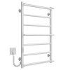 Рушникосушарка електрична Ladder П7 500х800 Deffi нержавіюча сталь (Білий, WD03, Ліве підключення)