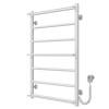 Рушникосушарка електрична Ladder П7 500х800 Deffi нержавіюча сталь (Білий, EF16, Праве підключення)