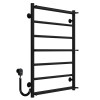 Рушникосушарка електрична Ladder П7 500х800 Deffi нержавіюча сталь (Чорний, EF16, Ліве підключення)