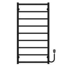 Рушникосушарка електрична Ladder П9 500х1000 Deffi нержавіюча сталь (Чорний, EF16, Праве підключення)