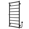 Рушникосушарка електрична Ladder П9 500х1000 Deffi нержавіюча сталь (Чорний, EF16, Праве підключення)