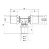 Трійник прес Icma 20х16х20 №406