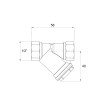 Фільтр косий Icma №50 грубої очистки 1/2