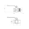 Кран кульовий Icma 1