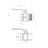 Кран кульовий Icma 2