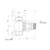 Кран кульовий Icma FAR. ROSSA 3/4