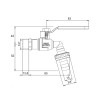 Кран кульовий для поливу Icma 599 1/2