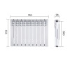 Радіатор біметалічний Thermo Alliance Bi-Ferrum 500/96