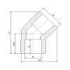 Кутик PPR Blue Ocean 90, 45°