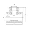 Трійник PPR Blue Ocean 20х1/2