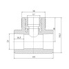 Трійник PPR Blue Ocean 25х1/2