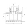 Трійник PPR Blue Ocean 32х1/2