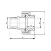 Американка PPR Blue Ocean 40х1