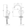 Акційний набір 3+2: Змішувач для кухонної мийки Brinex BRIN35C20N