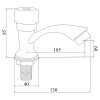 Кран на одну воду для раковини Brinex BW 0221