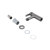 Змішувач для раковини Brinex Pure 001F низький  Graphite BRIPUR001FGRP