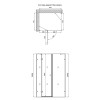 Душова кабіна Qtap Capricorn CRM1018RC6 100х80 см, скло Clear 6 мм, CalcLess, без піддона