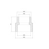 Муфта PPR Thermo Alliance 40х32