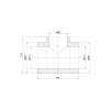 Трійник PPR Thermo Alliance 75х63х75