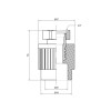 Муфта PPR Thermo Alliance з накидною гайкою 25х3/4