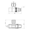 Кран кульовий радіаторний PPR Thermo Alliance 20х1/2