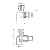 Кран кульовий радіаторний PPR Thermo Alliance 20х1/2